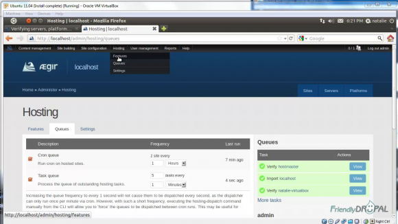 Aegir Hosting Queue Hosting Queue